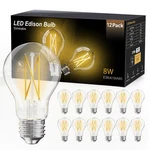 Daybetter 12 Pack A19 Vintage Led Edison Bulbs, 60w Pack, Soft White 2700k. Fixed Price $44.04.