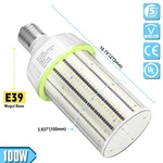100w Led Corn Light Bulb Mogul Base 5000k 15000 Lumen 450w Hid Replace E39. Fixed Price $55.20.