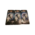 Lot Of 3 New-ge Led 0.5w 5 Lumen Candelabra Base Soft White Bulbs, 6 Bulbs #1840. Fixed Price $20.00.