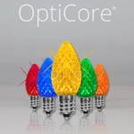 Opticore C7 Led Twinkle Replacement Shatterproof Christmas Light Bulbs 25 Pack. Fixed Price $54.99.