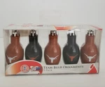 Texas Longhorn Football Bulb Ornaments 3" Set Of 5. Fixed Price $18.99.