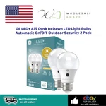 Ge Led+ A19 Dusk To Dawn Led Light Bulbs Automatic On/off Outdoor Security 2 Pac. Fixed Price $26.99.