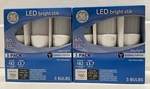 X2 Ge Led Bright Stik 3 Pack Daylight 10w Use /60w Replacement Non-dimmable. Fixed Price $30.88.