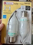 Utilitech 7w B10 Led Candelabra Bulbs Soft White E12 Base 2-pack #0351620 New. Fixed Price $18.95.