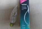 8 Pack 15-watt Ca8 Clear Flame Tip Candelabra Chandelier Light Bulbs Halco #2020. Fixed Price $9.99.
