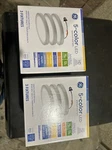 Lot Of Two (2) Ge Led Surface Mount Indoor Floodlight, 75w Equivalent 13w 3pack. Fixed Price $30.00.