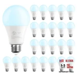 A19 Led Light Bulbs, 60 Watt Equivalent Long 24 Pack Daylight White. Fixed Price $32.39.