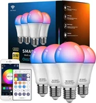 Smart Light Bulbs, Wifi & Bluetooth 5.0, Work With Alexa Google Assistant, App C. Fixed Price $44.99.
