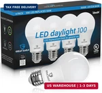 Great Eagle A19 Led Light Bulbs - 100w Equivalent (15w), Daylight 5000k, 1500 Lu. Fixed Price $13.51.