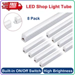 8 Pack Led T5 3ft Tube Light Fixture, 15w, 1800lm, 6500k, 3 Foot Linkable. Fixed Price $67.72.