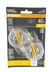 Sylvania Led Truwave Technology Enhanced Color G 16.5 Clear Light Bulb 40w. Fixed Price $19.49.