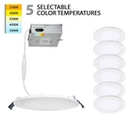 Used Wac Limited R6erdr-w9cs-wt-6 Lotos - 15w 1 Led 5-cct Round Recessed Kit. Fixed Price $130.01.