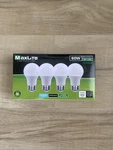 Maxlite 4 Pack 60 Watt 8w Led Dimmable 800 Lumens A19 Light Bulbs. Fixed Price $10.99.