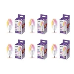 Wiz 40w B12 Candle Bulb Light, 6-pack Smart Bulbs, Indoor E12 Led Color Chang.... Fixed Price $182.73.
