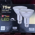 75 Watt 800 Lumens Led Warm White Dimmable Light Bulb (2-pack) Utilitech Brand. Fixed Price $7.00.