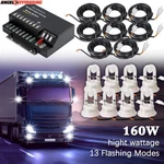 160w 6 Hid Bulbs Hide-a-way Emergency Hazard Warning Headlight Strobe Lights Kit. Fixed Price $87.58.