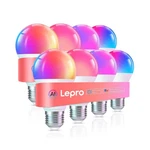 Lepro B1 Ai Smart Light Bulbs - Wifi & Bluetooth Rgbww Color Ch... Usa Fast Ship. Fixed Price $53.49.