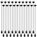 Retisee 20 Pack Hanging Pendant Light Cord Kit Bulk E27 Base 4ft Black. Fixed Price $59.99.