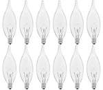 Cylyt 12-pack E12 Candle Light Bulbs 40w Warm White 40w-12pcs, Silver Base. Fixed Price $14.20.