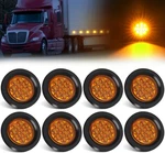 8pcs 2.5 Inch 13 Led Side Marker Clearance Lights Amber Round Trailer. Fixed Price $61.76.