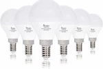 6 Pack Led G14 G45 Globe Candelabra 7w 120v 60w Equivalent E12 5000k Daylight. Fixed Price $12.00.