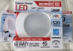 Feit Electric Conserv Energy Retrofit Kit 1250 Lumens Dimmable Led Flood Light. Fixed Price $24.95.