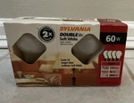 Sylvania Double Life Soft White A19 60w Light Bulbs 4-pack. Fixed Price $30.00.