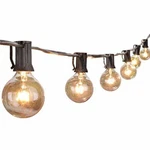 Brightown Outdoor String Lights-25ft G40 Globe Patio Lights With 25 Edison Glass. Fixed Price $21.62.