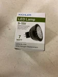 Kichler 18148 Mr16 Bi Pin Led Bulb, 7.2w, 60 Flood, 615lm, 2700k, 80cri, Black. Fixed Price $19.80.
