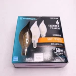 (3-pk) Ecosmart Led Vintage Edison Light Bulb Soft White 2700k Ba11 60w Eqv. Fixed Price $9.59.