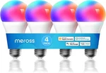 Meross Smart Light Bulb, Wifi Led Bulbs Compatible With Apple Homekit, .... Fixed Price $63.46.