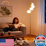 Acohook Gold Globe Floor Lamp Dimmable 64in Tall Standing Lamps Soft Warm White. Fixed Price $115.86.