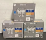 (lot Of 3) 2 Packs Ge Classic 50 Watt Led Indoor Flood Light Par20 Warm White. Fixed Price $24.99.