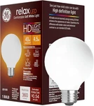 Ge Soft White Relax Frosted Finish Hd Led G25 Globe 40w Dimmable Light Bulb. Fixed Price $9.55.