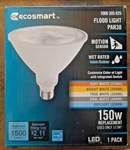 Ecosmart 150w Par38 Dimmable Led Flood Light With Motion Sense & Adjustable Colo. Fixed Price $12.99.