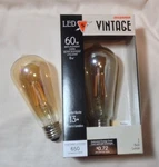 2 New Led Amber Tint Light Bulb Extra Warm Low Blue 650 Lu E26 Base 6w = 60w A19. Fixed Price $25.99.