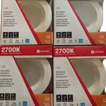 Four (4) Utilitech 65-watt Soft White Dimmable Led Recessed Retrofit 5-6"2700k. Fixed Price $49.50.