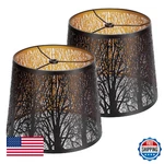 Kozeota Metal Lamp Shades Set Of 2, Drum Lam Pshades 7.9" Top X 9.8" Bottom 7.. Fixed Price $76.19.