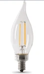 A-6. Feit Electric 40w Ca10 2700k Dimmable Flame Tip Led Bulb 6pk. Fixed Price $14.63.