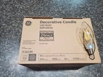 Decorative Candle Bulb Soft White 24 Pack Led B11c Ge 500 Lumens Non Dimmable. Fixed Price $8.75.