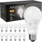 Tjoy Led Light Bulbs, 100 Watt Equivalent A19, 5000k Daylight 15w .... Fixed Price $34.11.