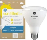 Ge Sunfilled Led Br30 Floodlight Bulb, 680 Lumen, Daylight 5000k, Dimmable, Indo. Fixed Price $9.99.