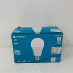 Ecosmart A19 Led Bulbs 60w Eq Daylight 5000k Dimmable - 8 Pack. Fixed Price $21.84.