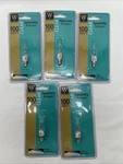 Westpointe Light Bulbs 100w T4 120v E11 Mini Candelabra Base Lot Of 5. Fixed Price $29.99.
