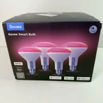 X4 Govee Br30 Smart Light Bulbs 850 Lumens Rgbww Alexa Google Assistant H6013. Fixed Price $30.87.