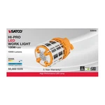 Satco S38946 100w Led Work Light -hi-lumen Hi-bay Caged Lamp 5000k - Plug & Hook. Fixed Price $142.80.