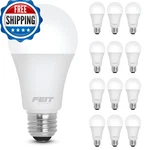 Feit Electric A19 Led Light Bulb 100w Equivalent E26 Medium Base 1500 Lumens. Fixed Price $56.22.
