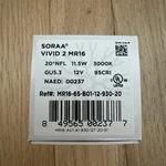 Led Soraa Vivid Mr16 11.5 W 3000k 20 Mr16-ab1-a1-930-12t-24-s1 Lamp Light Bulb. Fixed Price $21.99.