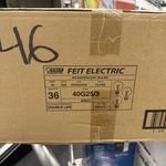 (36) Feit Electric 40-watt G25 120v Light 3 Bulbs For Bath & Vanity 40g25. Fixed Price $216.00.
