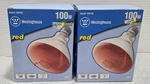 Westinghouse 100w Red 120v Flood Light (2). Fixed Price $16.00.